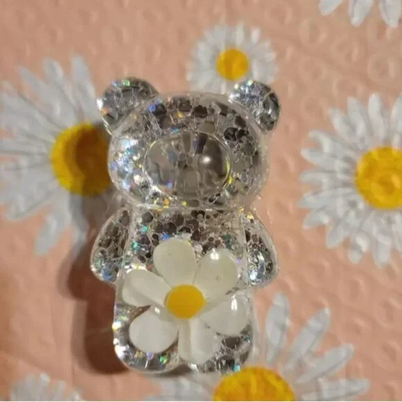 CellPhone  Finger Stand Cute Bear Daisy Phone Comfortable Grip Anti-Slip Creat - Picture 2 of 10